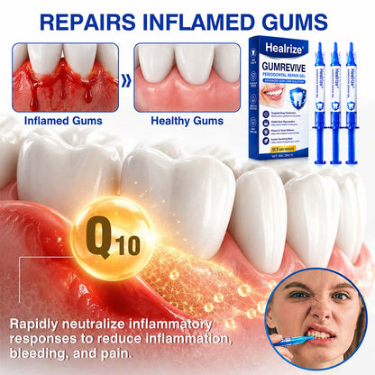 Healrize® GumRevive Periodontal Repair Gel (for bleeding gums, receding gums, and loose teeth)