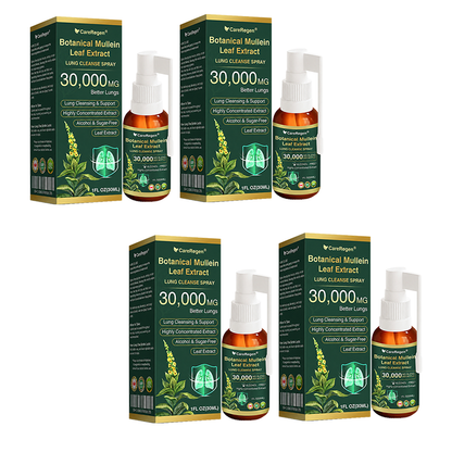 🫁⚡✅Official Store:CareRegen® Botanical Mullein Leaf Extract Lung Cleanse Spray（🫁Directly acts on COPD, asthma, chronic bronchitis (CB), respiratory infections, lung cancer, sinusitis, and other conditions🫁）🌞