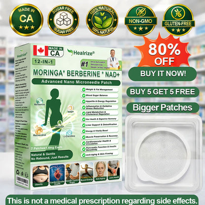 𝑶𝒇𝒇𝒊𝒄𝒊𝒂𝒍 𝑺𝒕𝒐𝒓𝒆  |  H𝐞a𝐥r𝐢z𝐞® 1𝟐-𝐈N-1 M𝐨r𝐢n𝐠a * B𝐞r𝐛e𝐫i𝐧e * N𝐀D+ 𝐀d𝐯a𝐧c𝐞d N𝐚n𝐨 𝐌i𝐜r𝐨n𝐞e𝐝l𝐞 𝐏a𝐭c𝐡 👩‍⚕️(𝐎𝐧𝐜𝐞 𝐃𝐚𝐢𝐥𝐲, 𝐯𝐢𝐬𝐢𝐛𝐥𝐞 𝐜𝐡𝐚𝐧𝐠𝐞𝐬 𝐢𝐧 𝟕 𝐝𝐚𝐲𝐬）F𝐨r 𝐎𝐛𝐞𝐬𝐢𝐭𝐲, 𝐋o𝐨s𝐞 𝐒k𝐢n, 𝐃𝐢𝐚𝐛𝐞𝐭𝐞𝐬, 𝐒𝐥𝐞𝐞𝐩 𝐀𝐩𝐧𝐞𝐚, 𝐀𝐧𝐝 𝐉𝐨𝐢𝐧𝐭 𝐈𝐬𝐬𝐮𝐞𝐬.🌝